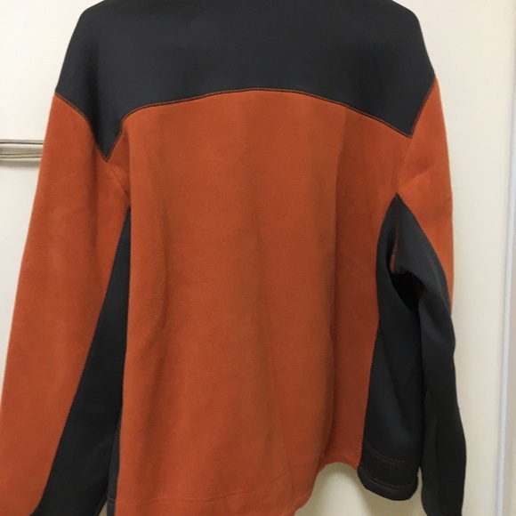 Ten Gear Zip up Sweater Jacket Fleece L orange - Picture 2 of 8